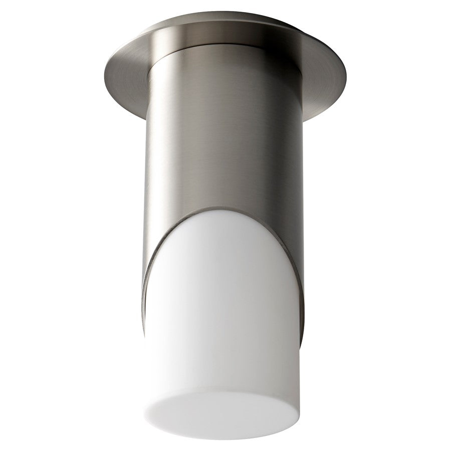Oxygen Lighting Ellipse Lg Acrylic 2700K Ceiling Mount, Nickel - 3-354-27224