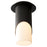 Oxygen Lighting Ellipse Lg Acrylic 3500K Ceiling Mount, Black