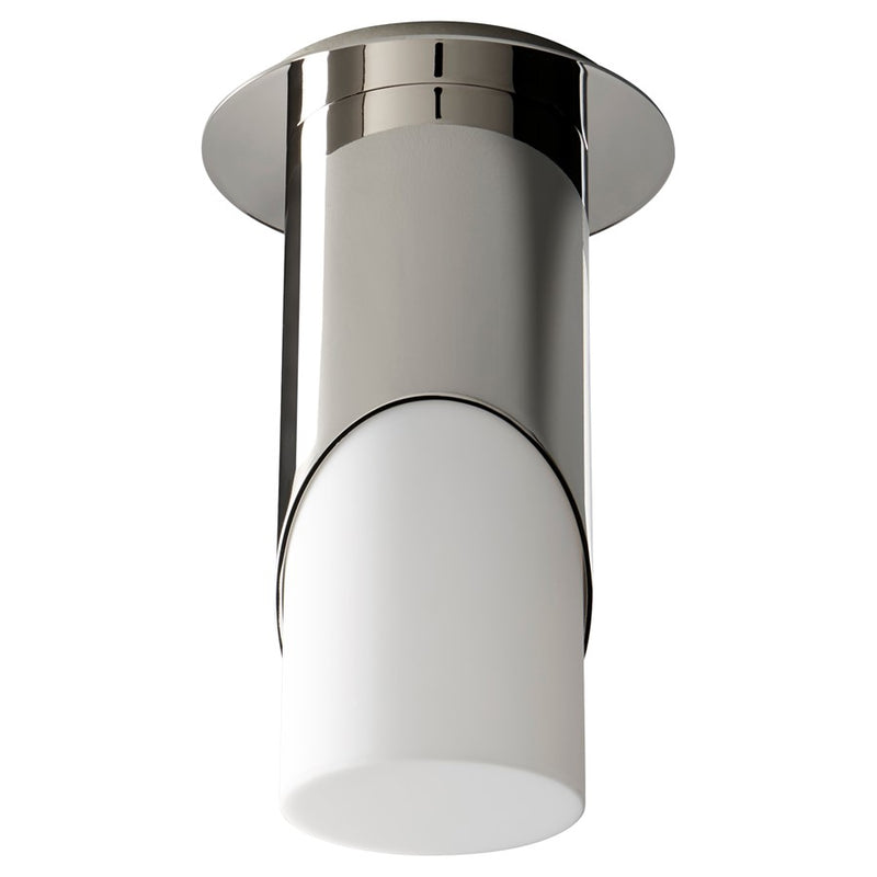 Oxygen Lighting Ellipse Lg Acrylic 3500K Ceiling Mount, Pol Nickel - 3-354-35220