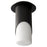 Oxygen Lighting Ellipse Lg Glass 4000K Ceiling Mount, Black - 3-354-40115