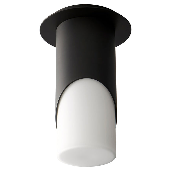 Oxygen Lighting Ellipse Lg Glass 4000K Ceiling Mount, Black - 3-354-40115