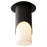 Oxygen Lighting Ellipse Lg Glass 4000K Ceiling Mount, Black