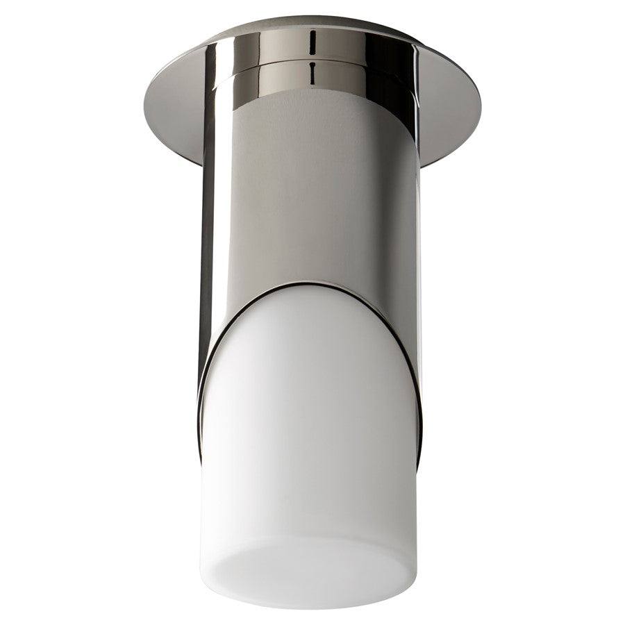 Oxygen Lighting Ellipse Lg Glass 4000K Ceiling Mount, Pol Nickel - 3-354-40120