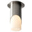 Oxygen Lighting Ellipse Lg Glass 4000K Ceiling Mount, Satin Nickel
