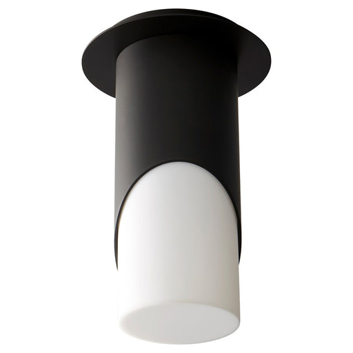 Oxygen Lighting Ellipse Lg Acrylic 4000K Ceiling Mount, Black - 3-354-40215