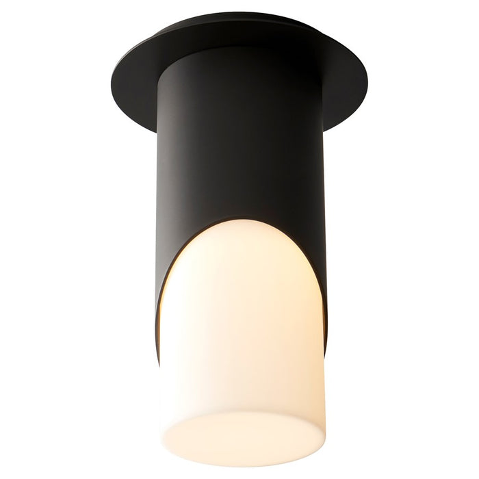 Oxygen Lighting Ellipse Lg Acrylic 4000K Ceiling Mount, Black