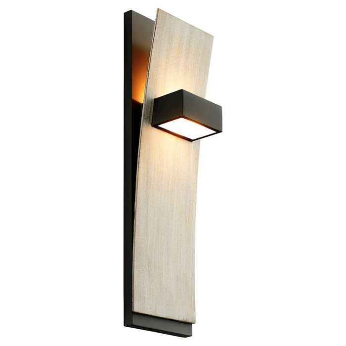 Oxygen Lighting Dario 2 Light 3000K UV Sconce, Black/Weathered Oak