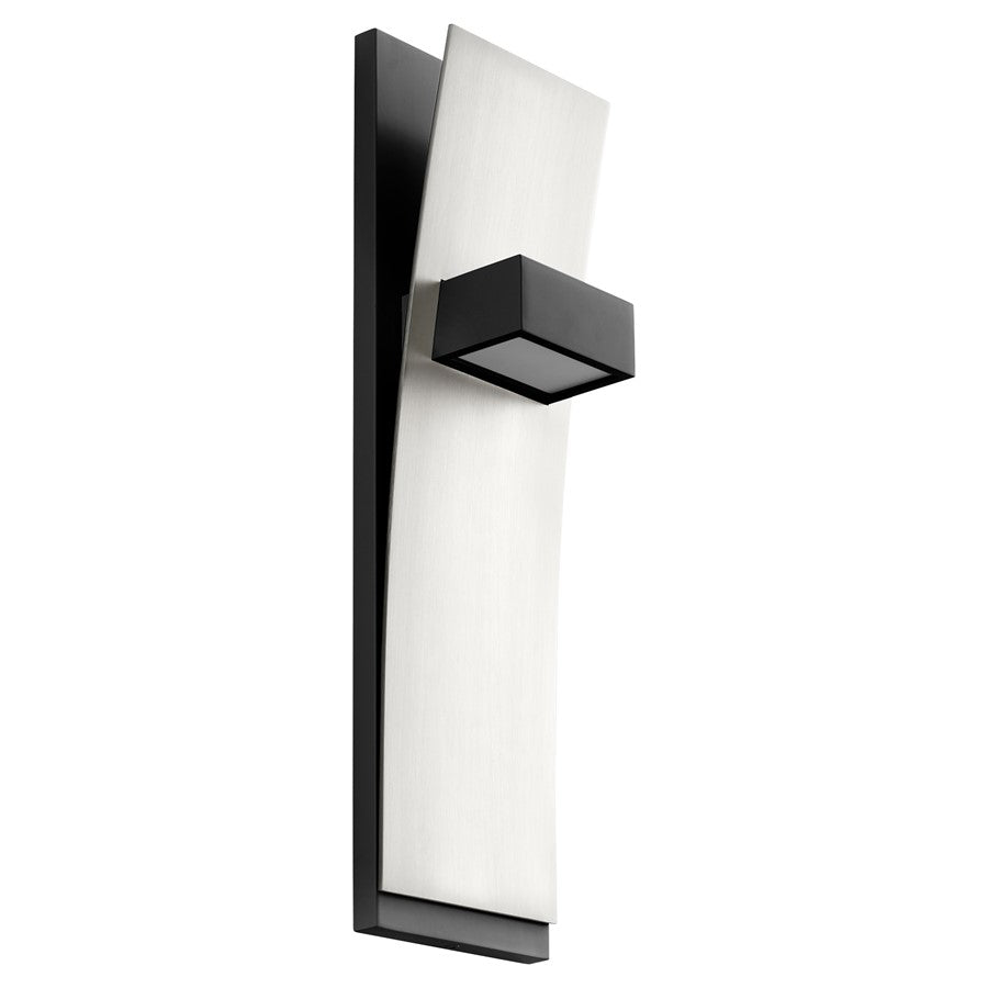 Oxygen Lighting Dario 2700K Sconce, Black/Satin Nickel - 3-400-271524