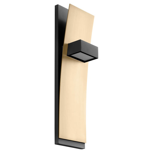 Oxygen Lighting Dario 3500K Sconce, Black/Aged Brass - 3-400-351540
