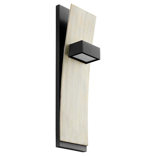 Oxygen Lighting Dario 4000K Sconce, Black/Oak - 3-400-401541