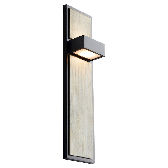 Oxygen Lighting Guapo 2 Light 3000K UV Sconce, Black/Weathered Oak