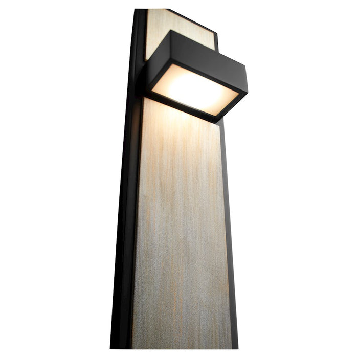 Oxygen Lighting Guapo 2 Light 3000K UV Sconce, Black/Weathered Oak