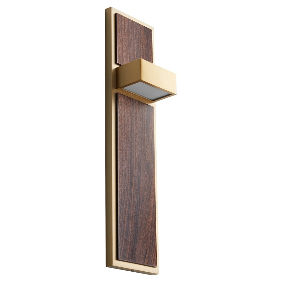 Oxygen Lighting Guapo 2700K Sconce, Aged Brass - 3-401-2740