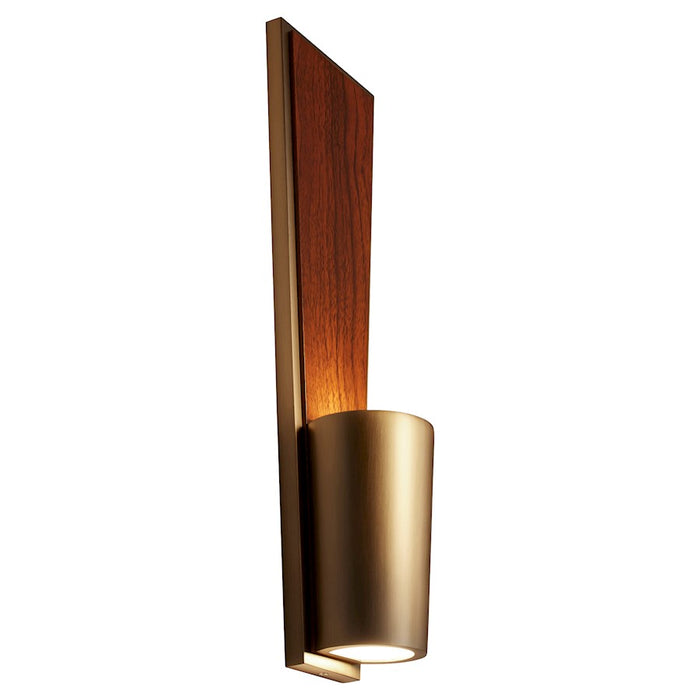 Oxygen Lighting Favero 2 Light 3000K UV Sconce, Antique Brass/Walnut