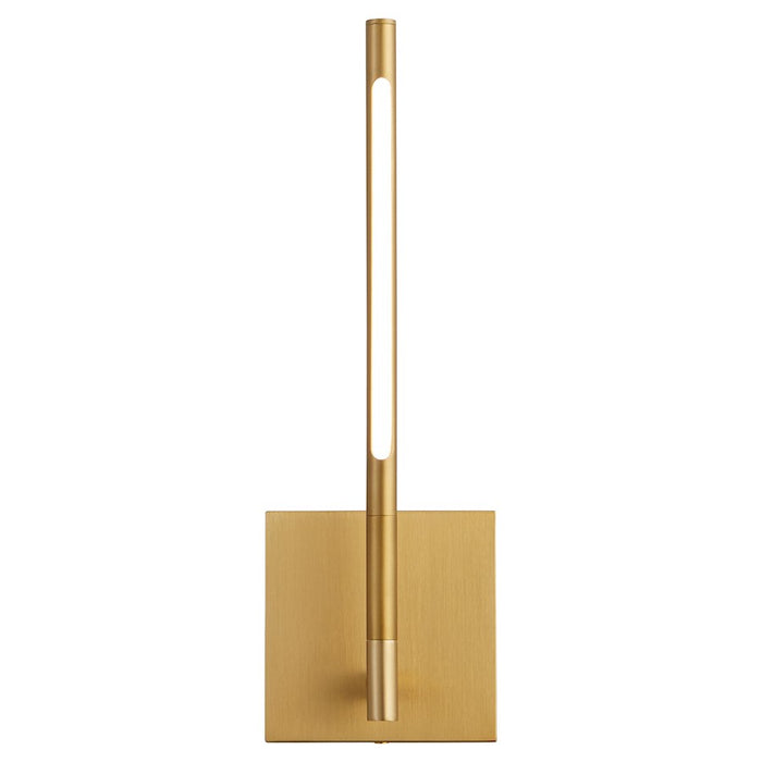 Oxygen Lighting Palillos 1 Light Sconce, Aged Brass