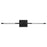 Oxygen Lighting Palillos 2 Light Sconce, Black