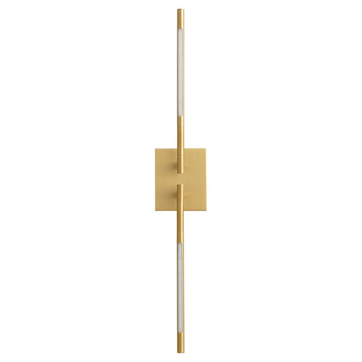 Oxygen Lighting Palillos 2 Light Sconce, Aged Brass - 3-404-40