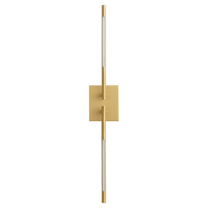 Oxygen Lighting Palillos 2 Light Sconce, Aged Brass - 3-404-40