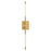 Oxygen Lighting Palillos 2 Light Sconce, Aged Brass