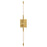 Oxygen Lighting Palillos 2 Light Sconce, Aged Brass