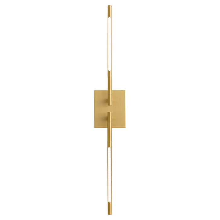 Oxygen Lighting Palillos 2 Light Sconce, Aged Brass