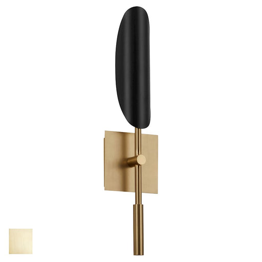 Oxygen Lighting Pivot 1 Light Sconce, Aged Brass - 3-405-40