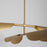 Oxygen Lighting Pivot 4 Light Chandelier, Aged Brass