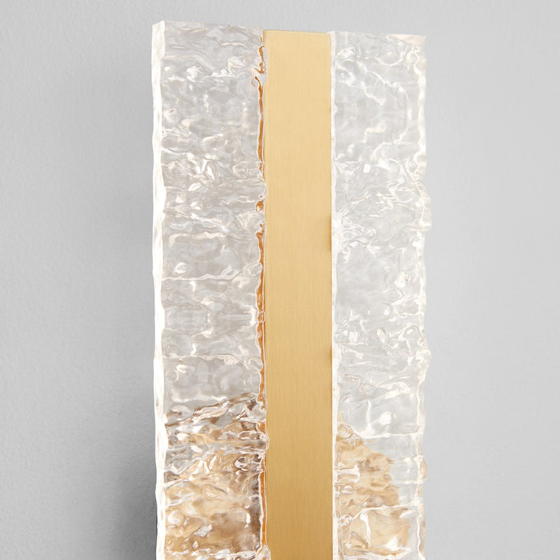 Oxygen Lighting Landon 1 Light Sconce, Aged Brass