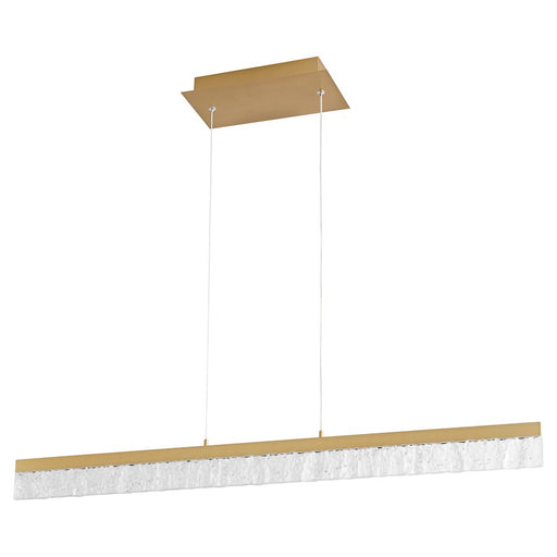 Oxygen Lighting Landon 1 Light 40" Pendant, Aged Brass - 3-421-40