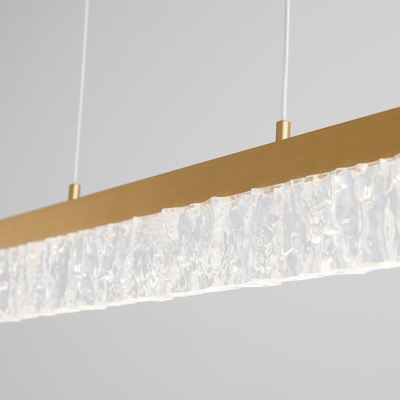 Oxygen Lighting Landon 1 Light 40" Pendant, Aged Brass