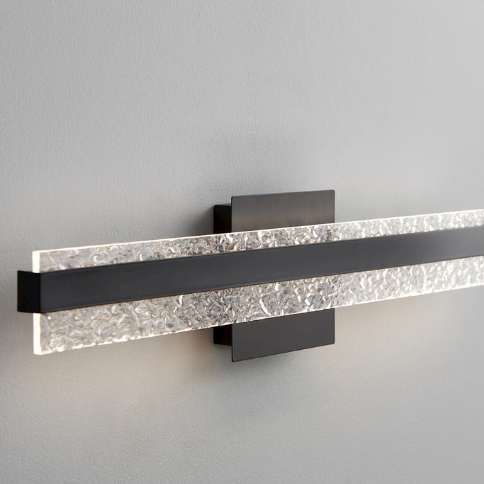 Oxygen Lighting Antares 1 Light 24" Vanity, Black