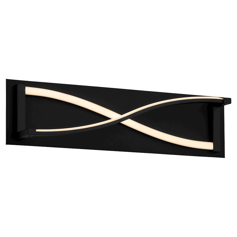 Oxygen Lighting Hyperion 2 Light 22" Vanity, Black