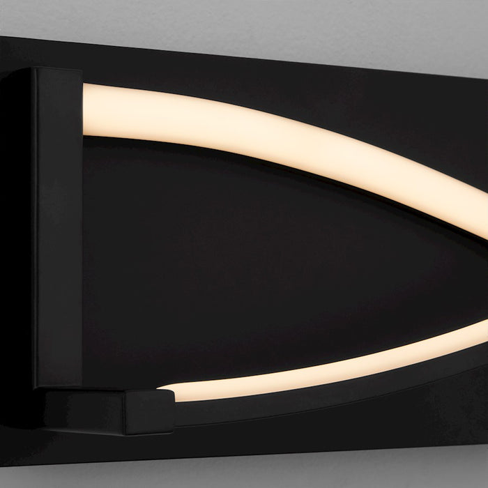 Oxygen Lighting Hyperion 2 Light 22" Vanity, Black