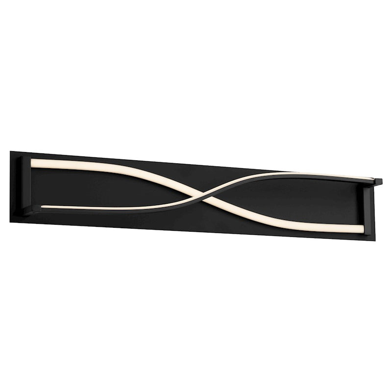 Oxygen Lighting Hyperion 2 Light 34" Vanity, Black