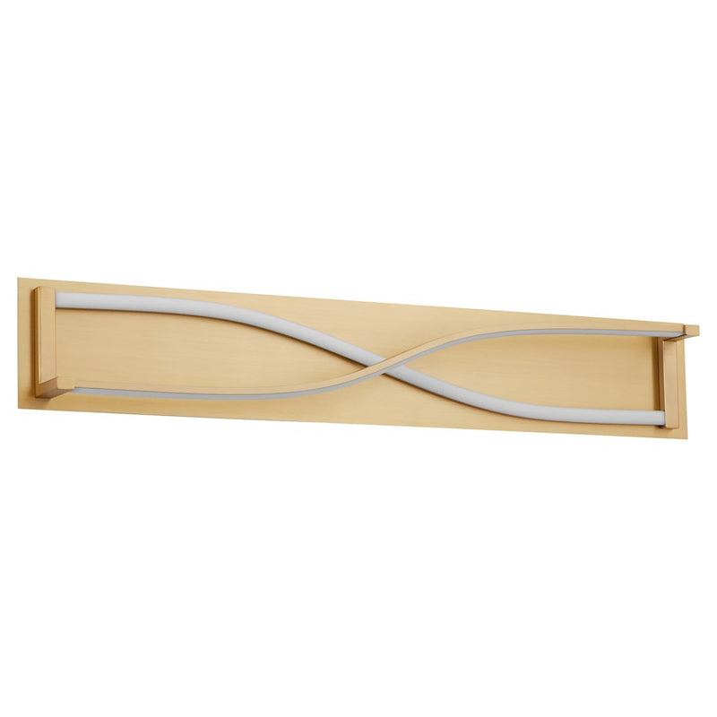 Oxygen Lighting Hyperion 2 Light 34" Vanity, Aged Brass - 3-5007-40