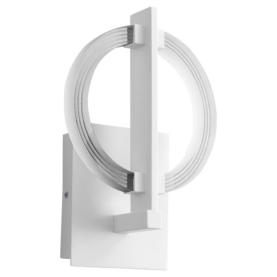 Oxygen Lighting Arena 1 Light Sconce, White - 3-5014-6