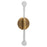 Oxygen Lighting Manhattan 2Lt 5Cct Sconce, Brushed Brass - 3-503-56