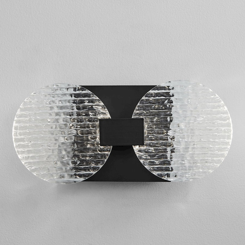 Oxygen Lighting Axiom 2 Light Sconce, Black