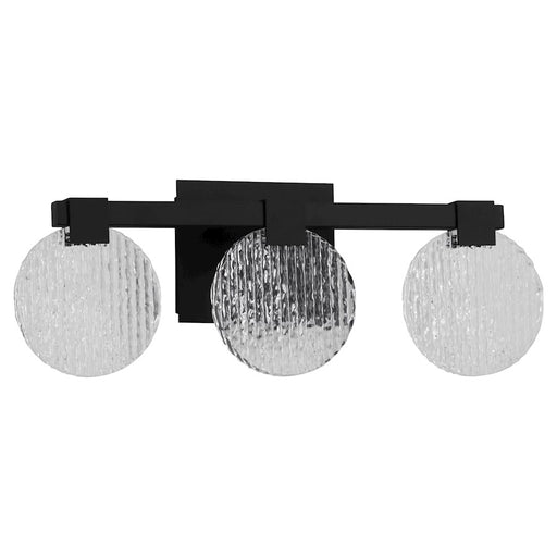 Oxygen Lighting Axiom 3 Light Vanity, Black - 3-5052-15