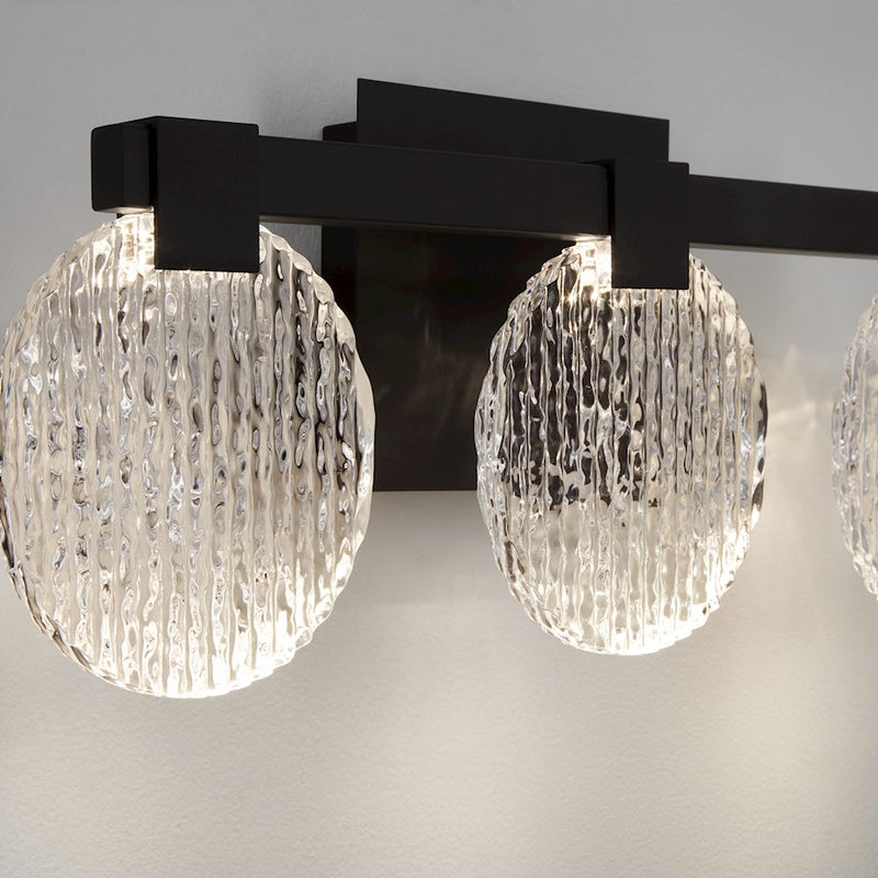 Oxygen Lighting Axiom 3 Light Vanity, Black