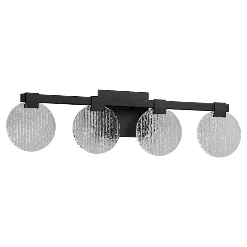 Oxygen Lighting Axiom 4 Light Vanity, Black - 3-5053-15