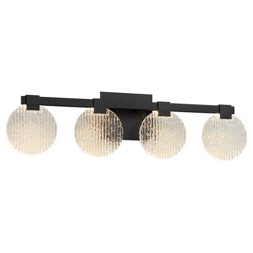 Oxygen Lighting Axiom 4 Light Vanity, Black