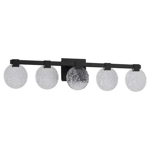 Oxygen Lighting Axiom 5 Light Vanity, Black - 3-5054-15