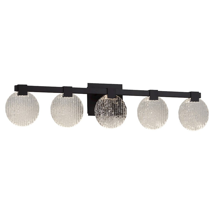 Oxygen Lighting Axiom 5 Light Vanity, Black