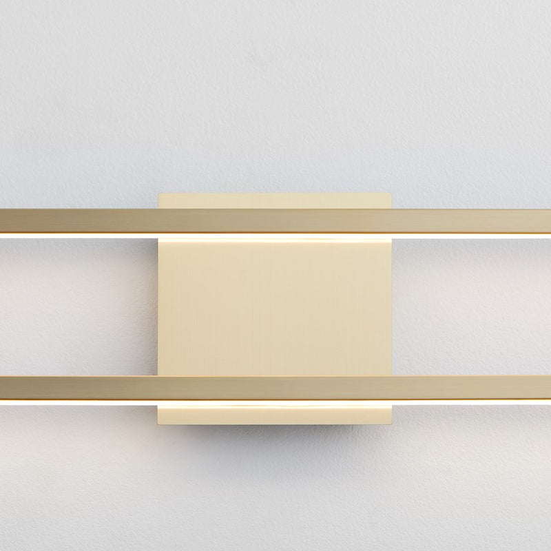 Oxygen Lighting Xanni 1 Light 36" Vanity, Aged Brass