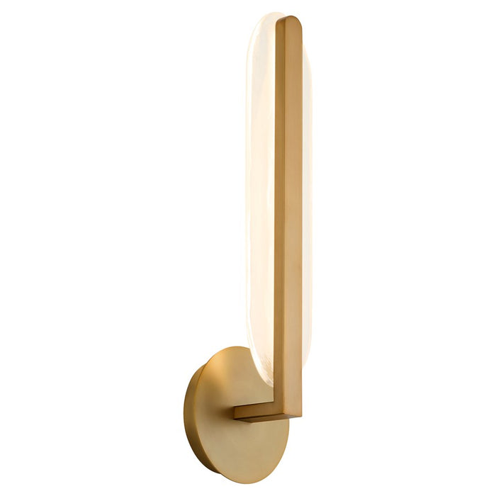 Oxygen Lighting Avian 1Lt 5Cct Sconce, Brushed Brass