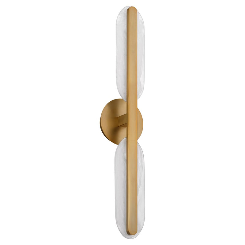Oxygen Lighting Avian 2Lt 5Cct Vanity, Brushed Brass - 3-5146-56
