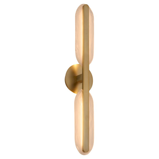 Oxygen Lighting Avian 2Lt 5Cct Vanity, Brushed Brass