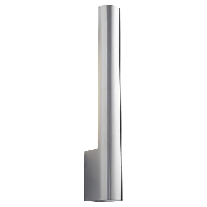 Oxygen Lighting Mies 2700K 120V Dim Sconce, Polished Chrome