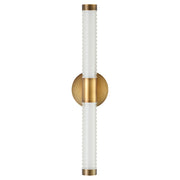 Oxygen Lighting Vaden 22" 5Cct Sconce, Brushed Brass - 3-5214-56